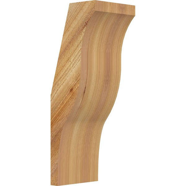 Ekena Millwork 6"W x 6"D x 18"H Funston Rough Sawn Knee Brace, Western Red Cedar BRC06X06X18FST00RWR - main
